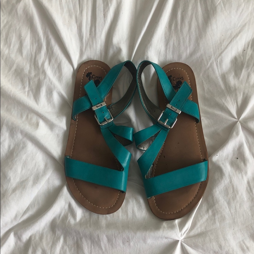 Circus by Sam Edelman Teal Strappy Sandals